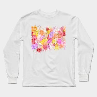 Messy Roses Long Sleeve T-Shirt